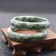 Load image into Gallery viewer, Lokaloca Handcrafted Natural Burma Jade Bangle Bracelet
