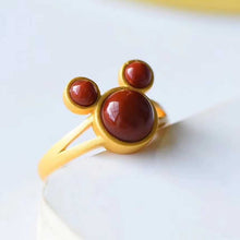 Load image into Gallery viewer, Lokaloca Natural Fine Jade Cute Adjustable Ring
