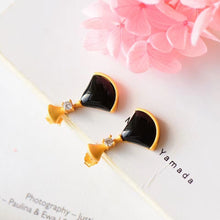 Load image into Gallery viewer, Natural Fine Black Agate Earrings Vintage Style Retro Exquisite Cool Charm Elegant Women&#39;s Brand Jewelry
