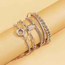 Load image into Gallery viewer, 5Pcs / Set Bohemian Punk Cuban Chain Bracelets Set for Women
