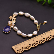 Load image into Gallery viewer, Handmade Natural Fresh Water White Pearl Charm Bracelets
