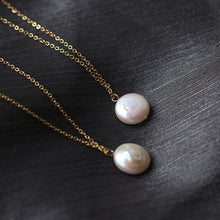 Load image into Gallery viewer, Deja Serenity 18K Gold Plated Frenshwater Pearl Pendant Necklace
