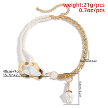 Load image into Gallery viewer, Designer Gothic Baroque Pearl Choker Pendant Necklace For Women
