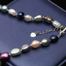 Load image into Gallery viewer, Multi Color Natural Freshwater Baroque Pearl Beaded Bracelet for Ladies
