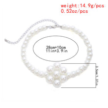 Load image into Gallery viewer, Luxury Elegant Pearl Beaded Blossom Pendant Choker Necklace
