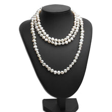 Load image into Gallery viewer, Multi-layer Natural Freshwater Pearl Beaded Long Necklace for Ladies
