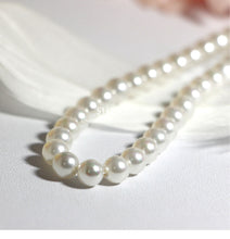 Load image into Gallery viewer, 4/6/8/10mm Luxury White Shell Pearl Beaded Choker Necklace For Lady
