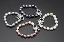 Load image into Gallery viewer, Natural Freshwater Baroque Pearl Beaded Charm Bracelets for Ladies
