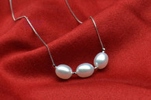 Load image into Gallery viewer, Minimalist Natural White Gray Black Freshwater Pearl Bead Pendant Necklace for Ladies
