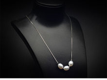 Load image into Gallery viewer, Minimalist Natural White Freshwater Pearl Bead Pendant Necklace for Ladies
