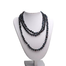 Load image into Gallery viewer, Multi-layer Natural Freshwater Pearl Beaded Long Necklace for Ladies
