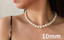 Load image into Gallery viewer, 4/6/8/10mm Luxury White Shell Pearl Beaded Choker Necklace For Lady
