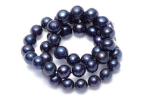 Load image into Gallery viewer, Genuine Natural Freshwater Black Pearl Beaded Necklace for Ladies
