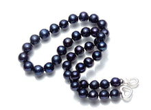 Load image into Gallery viewer, Genuine Natural Freshwater Black Pearl Beaded Necklace for Ladies
