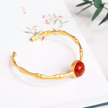 Load image into Gallery viewer, Original Design Geometric Natural Red Agate Bracelet Vintage Style Retro Bohemian Luxury Women&#39;s Jewelry
