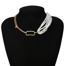 Load image into Gallery viewer, Spainish Design Luxury Punk Pearl Chain Necklace Choker
