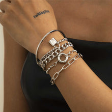 Load image into Gallery viewer, 5Pcs / Set Bohemian Punk Cuban Chain Bracelets Set for Women
