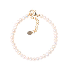 Load image into Gallery viewer, Natural White Freshwater Pearl Beaded Bracelet for Ladies
