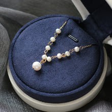 Load image into Gallery viewer, Natural Pearl Handmade Elegant Charm Necklace Clavicle Chain Titanium Steel Gold-Plated
