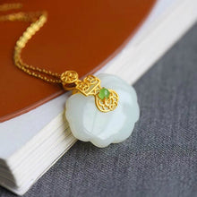 Load image into Gallery viewer, New silver Vintage Style Natural White Jade Pendant Necklace Niche Craft Women Brand Jewelry
