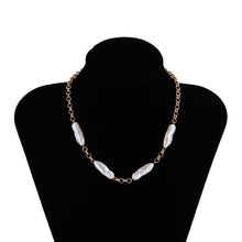 Load image into Gallery viewer, Minimalist Gothic Baroque Pearl Choker Necklace
