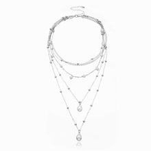 Load image into Gallery viewer, Bohemian Multilayer Chain Pearl Beads Charm Pendant Choker Necklace
