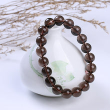 Load image into Gallery viewer, Handcrafted Natural Translucent Black Obsidian Beaded Bracelet
