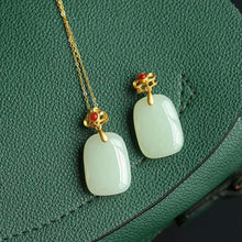 Load image into Gallery viewer, Independent Design Natural Fine Jade Pendant Silver Necklace Ladies Jewelry
