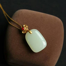 Load image into Gallery viewer, Independent Design Natural Fine Jade Pendant Silver Necklace Ladies Jewelry
