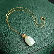 Load image into Gallery viewer, Independent Design Natural Fine Jade Pendant Silver Necklace Ladies Jewelry
