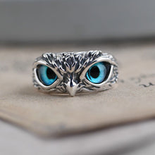 Load image into Gallery viewer, Independent Design Owl Silver Adjustable Ring Female Retro Fashion Lady Jewelry
