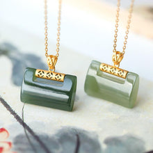 Load image into Gallery viewer, Lokaloca Design Natural Jade Pendant Necklace
