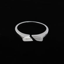 Load image into Gallery viewer, Independent Designer Ooutsider Inside Adjustable Unisex Male and Female Couples Trendy Ring
