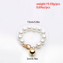 Load image into Gallery viewer, Luxury Big Size Imitation Pearl Beaded Charm Bracelet for Ladies
