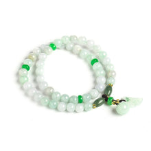 Load image into Gallery viewer, Lokaloca Natural Green Myanmar Emerald Jade Charm Jewelry Bracelet
