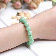 Load image into Gallery viewer, Lokaloca Natural Myanmar Green Jade Beaded Bracelet
