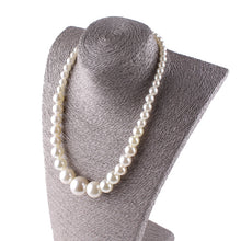 Load image into Gallery viewer, Classic Luxury White Pearl Beaded Choker Necklace for Ladies
