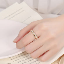 Load image into Gallery viewer, Limerence Design S925 Sterling Silver Pearl Beaded Open Ring
