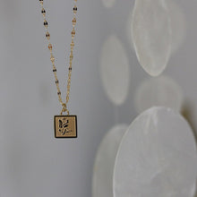 Load image into Gallery viewer, Ethereal 2Pcs/Set 18K Gold Plated Natural Pearl Beaded Rose Pendant Necklace
