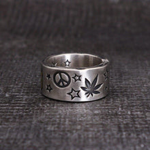 Load image into Gallery viewer, Original Design Smiling Devil Thai Silver Open Ring Bohemian Hip Hop Accessories
