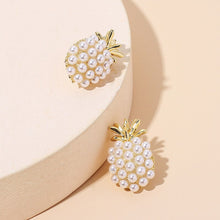 Load image into Gallery viewer, Summer Collection Pineapple Fruit Pearl Beaded Drop Earrings for Women
