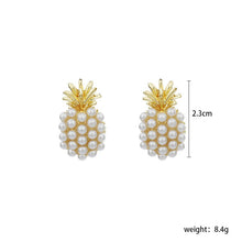 Load image into Gallery viewer, Summer Collection Pineapple Fruit Pearl Beaded Drop Earrings for Women
