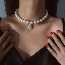 Load image into Gallery viewer, Luxury Baroque Irregular Pearl Choker Necklaces
