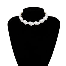 Load image into Gallery viewer, Minimalist Baroque Irregular Pearl Beaded Choker Necklace
