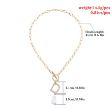 Load image into Gallery viewer, Minimalist Toggle OT Clasp Letter D Baroque Pearl Pendant Necklace
