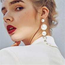 Load image into Gallery viewer, Luxury Design Trendy Elegant Long Pearl Beads Drop Dangle Earrings
