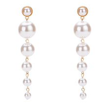 Load image into Gallery viewer, Luxury Design Trendy Elegant Long Pearl Beads Drop Dangle Earrings
