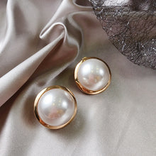 Load image into Gallery viewer, Apricity French Design Big Pearl Stud Earrings
