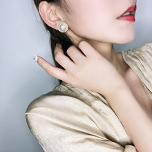 Load image into Gallery viewer, Ethereal Collection Italian Design Elegant Pearl Clip Earrings
