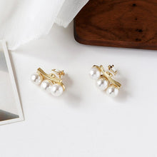 Load image into Gallery viewer, Ethereal Collection Italian Design Elegant Pearl Clip Earrings
